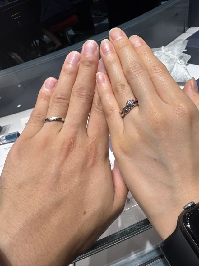 結婚指輪買いました！