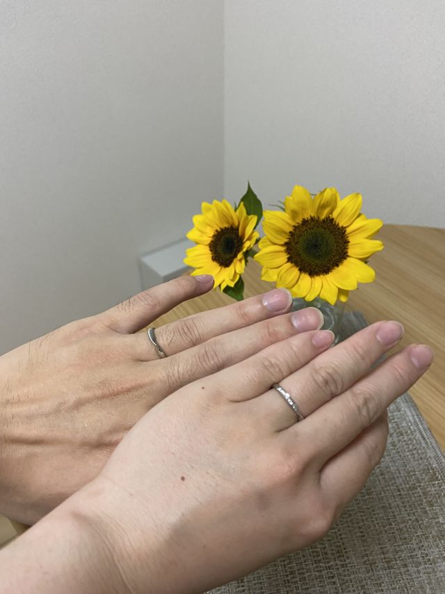 自分たちの理想の指輪が見つかってとても嬉しかったです。