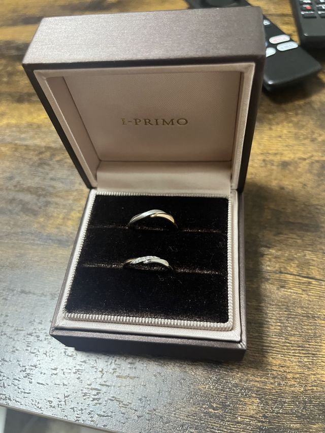 ピンクゴールドシルバーのコンビ
