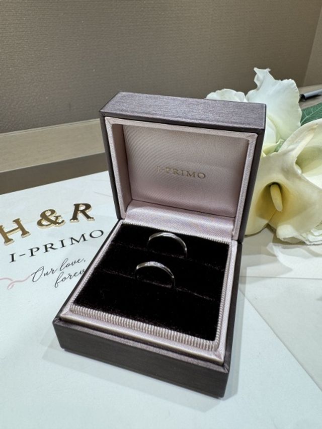 結婚指輪です。
