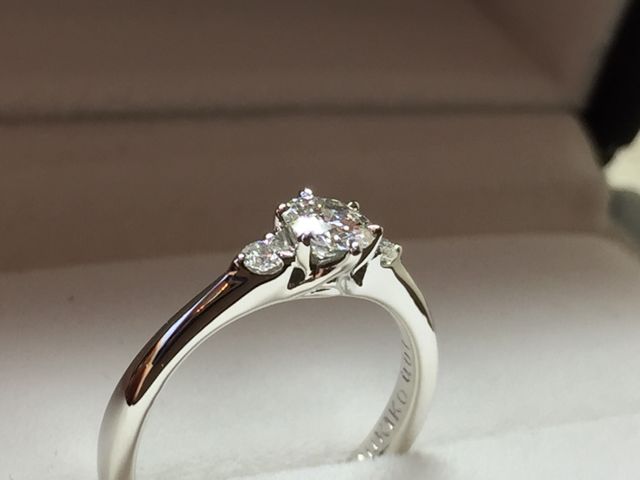 最高の形で指輪が手元に届きました