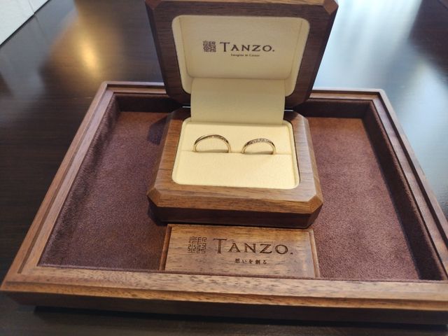 2人の指輪が納品されたタイミング