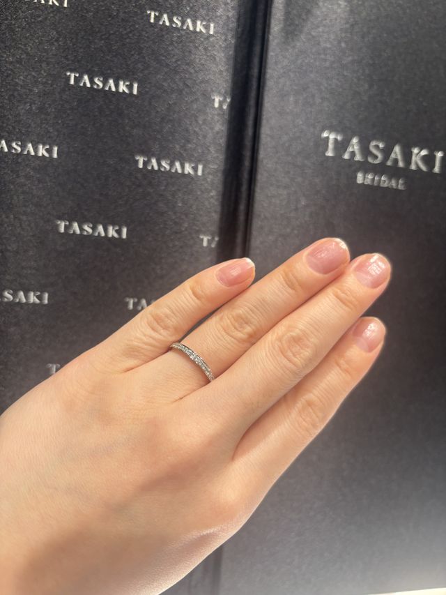 ハーフエタニティを試着しました