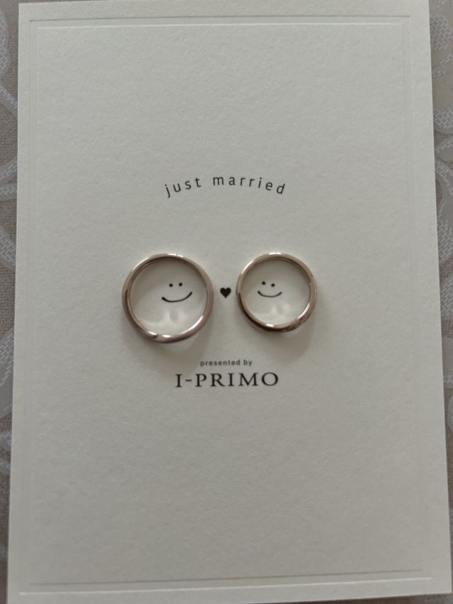 結婚指輪です