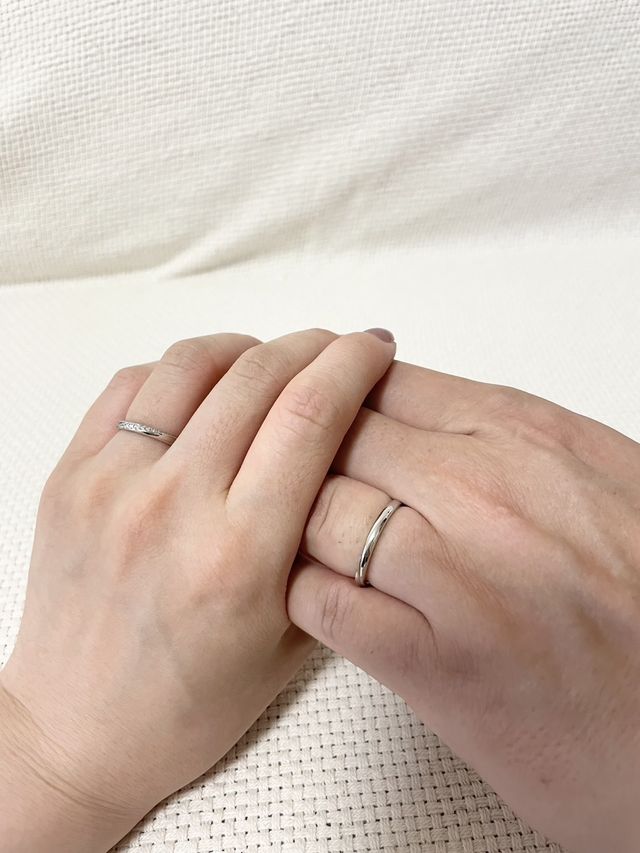 ２人の着用時の写真です。