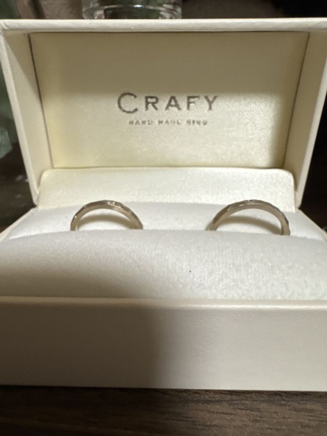 手作り結婚指輪です