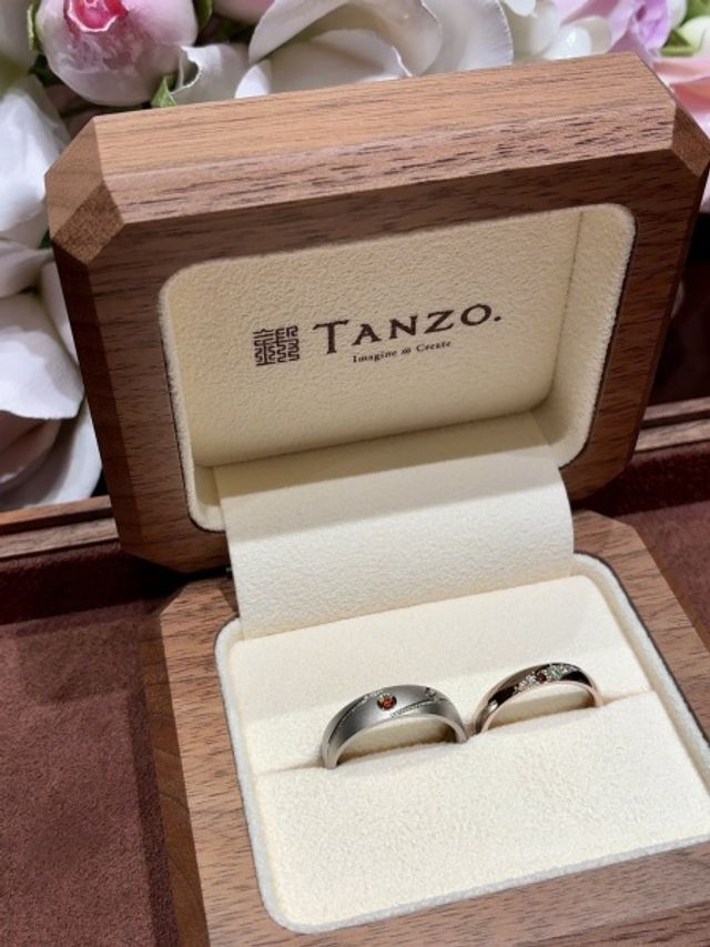 指輪の受け取り