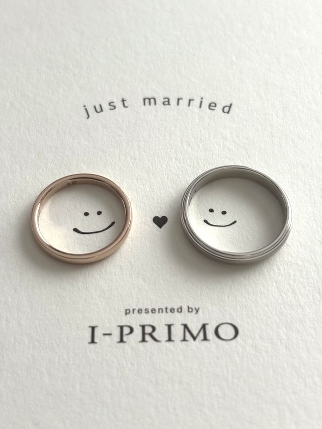 お互いに似合う色が異なったためバイカラーにしました。