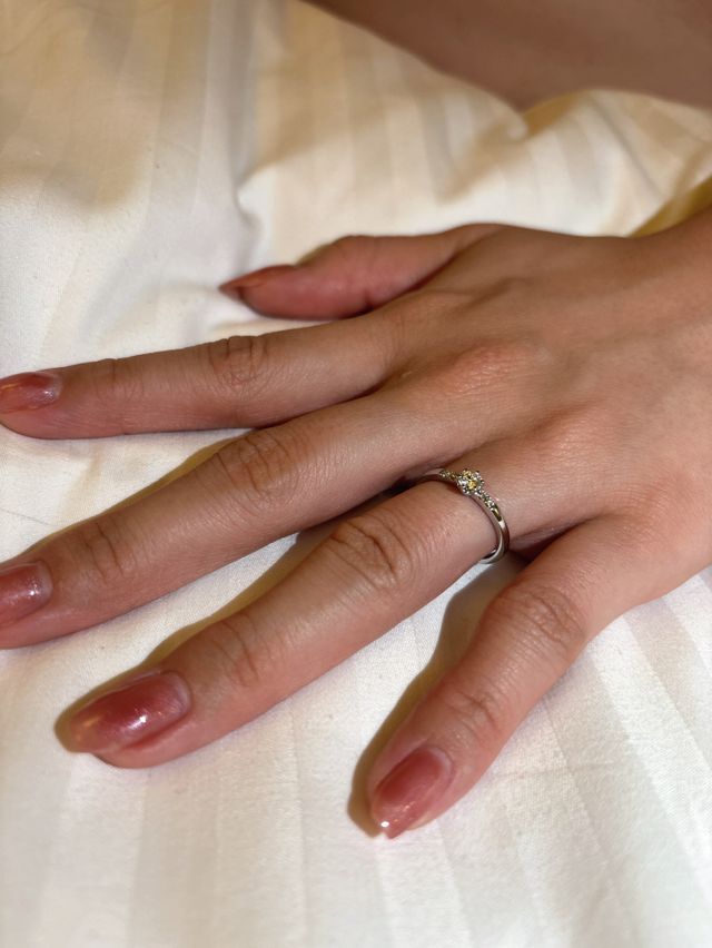 プロポーズ直後の写真です。