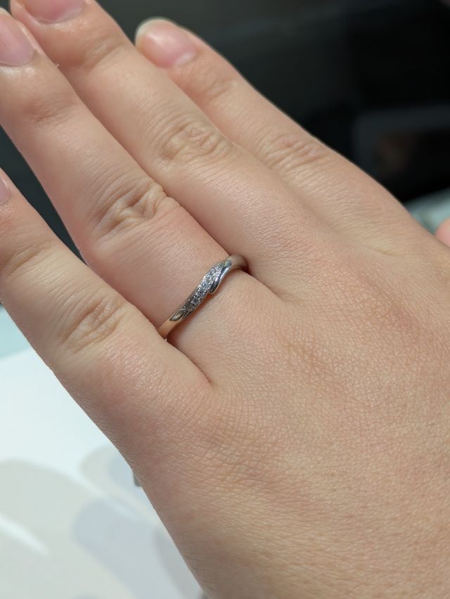 試着時に撮影した写真です。