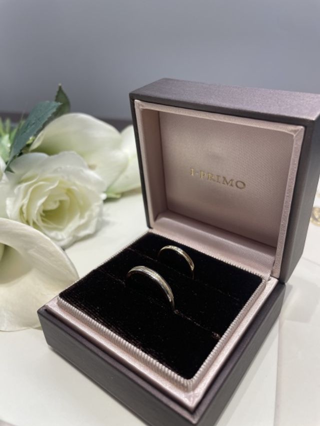 購入した結婚指輪。