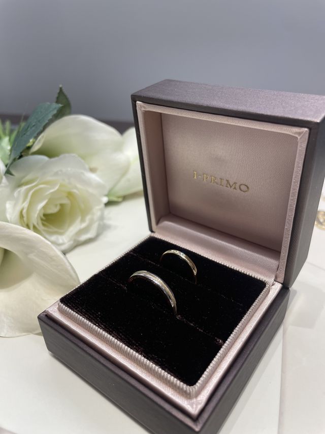 購入した結婚指輪。