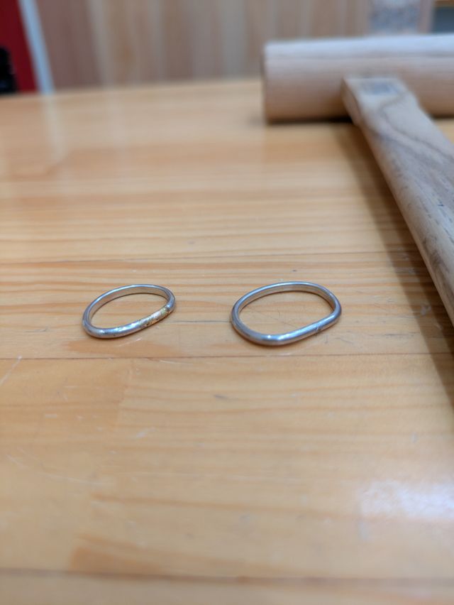 作成途中の指輪