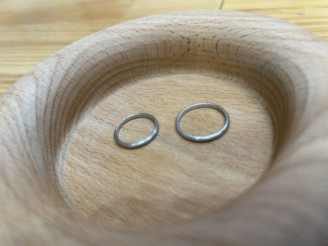 完成後の指輪