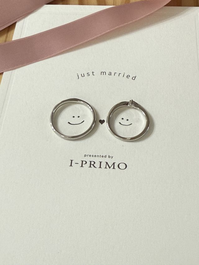 お互い好きなデザインにしました。
見るたびにときめきます！