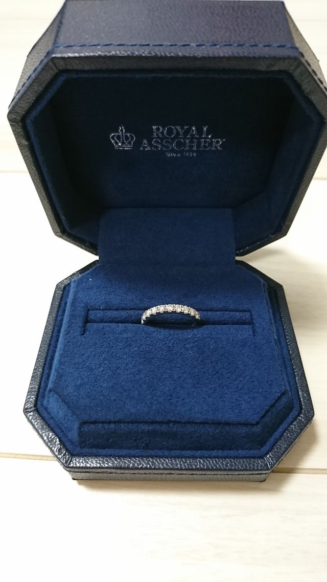 エタニティリングを結婚指輪として購入しました