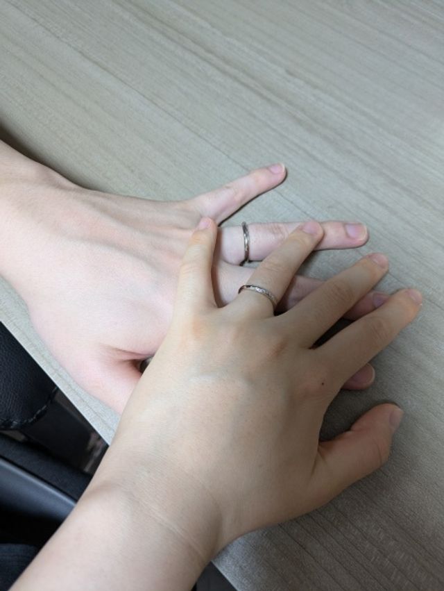 2人でつけ合った後の写真です。