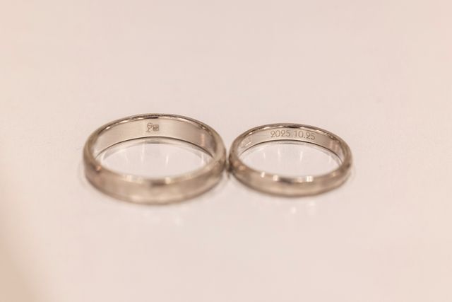 イラスト入りのペアリングを作りました。