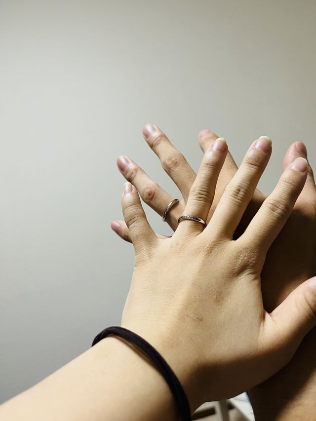 彼と初めてお互い着けた日です^_^