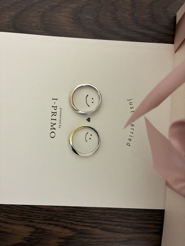 購入した指輪が届いた時