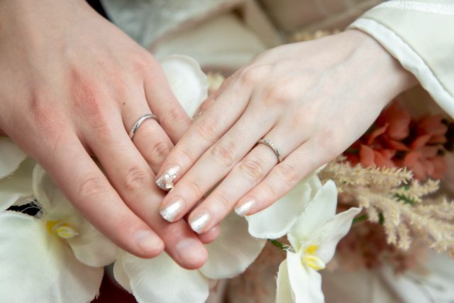 2人でじっくり選んだお気に入りの指輪です。