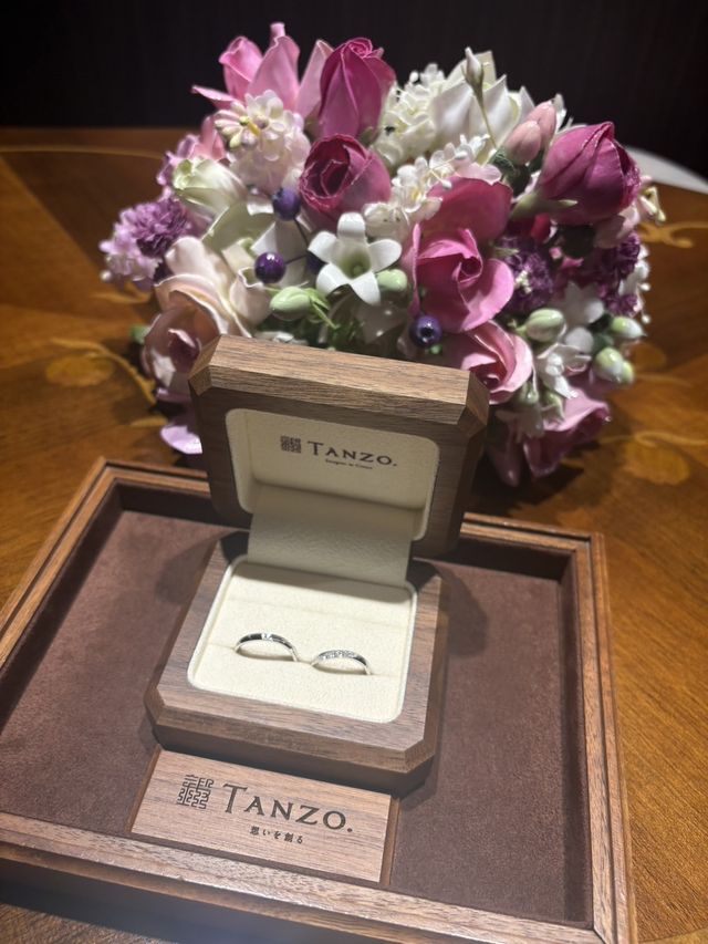 オーダーしていた指輪を受け取りに来たとき