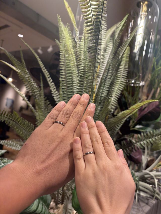 着用して撮った写真です。