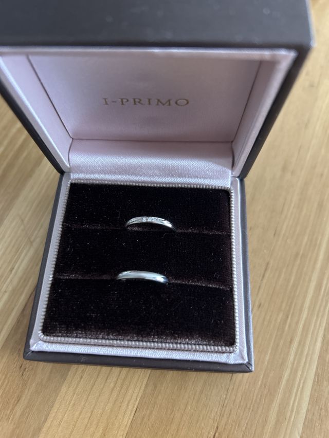 結婚指輪をお揃いにできて良かったです。