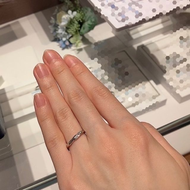 店頭で試着した際のものです。