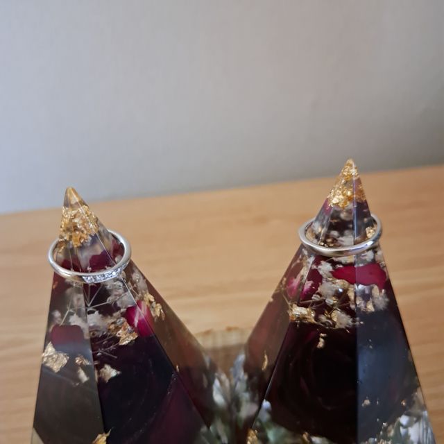 普段はリングスタンドに飾ってます。