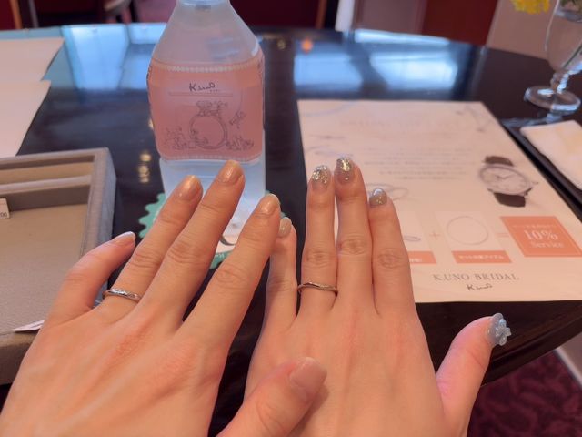 2人で付けているときの写真です。