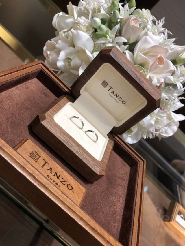 お揃いで槌目加工にしてみました