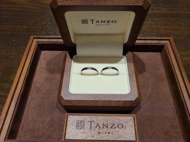 初めて指輪と対面した時の写真です！