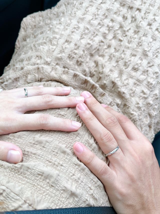 お腹の赤ちゃんと。