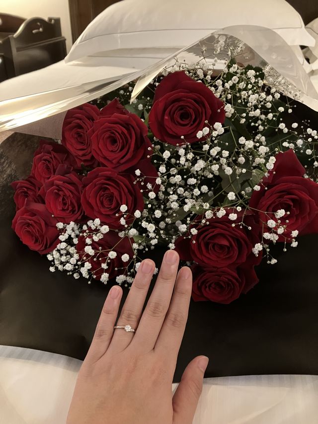 プロポーズの花束と一緒に