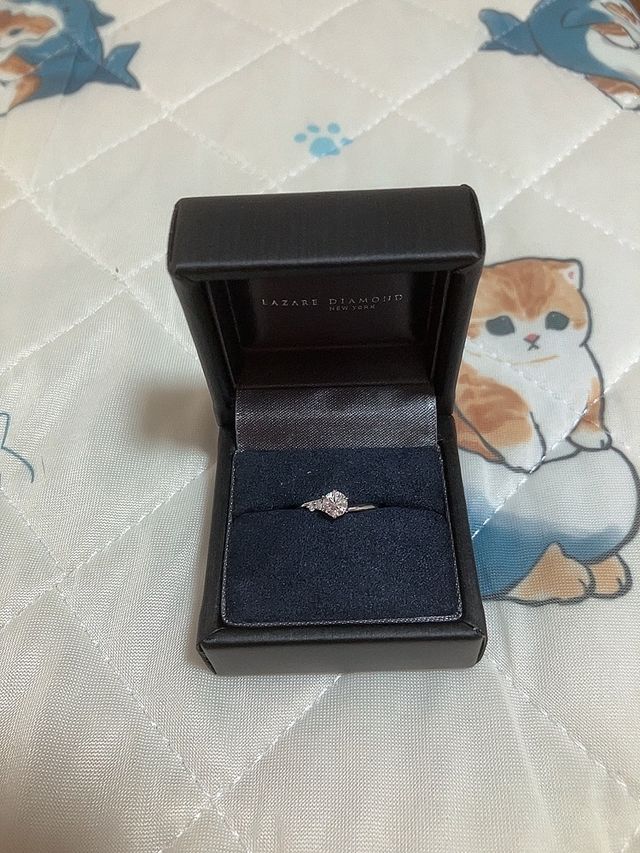 家で撮った指輪の写真