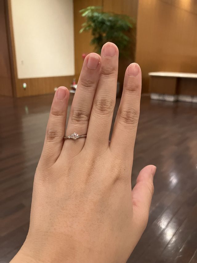 つけている写真