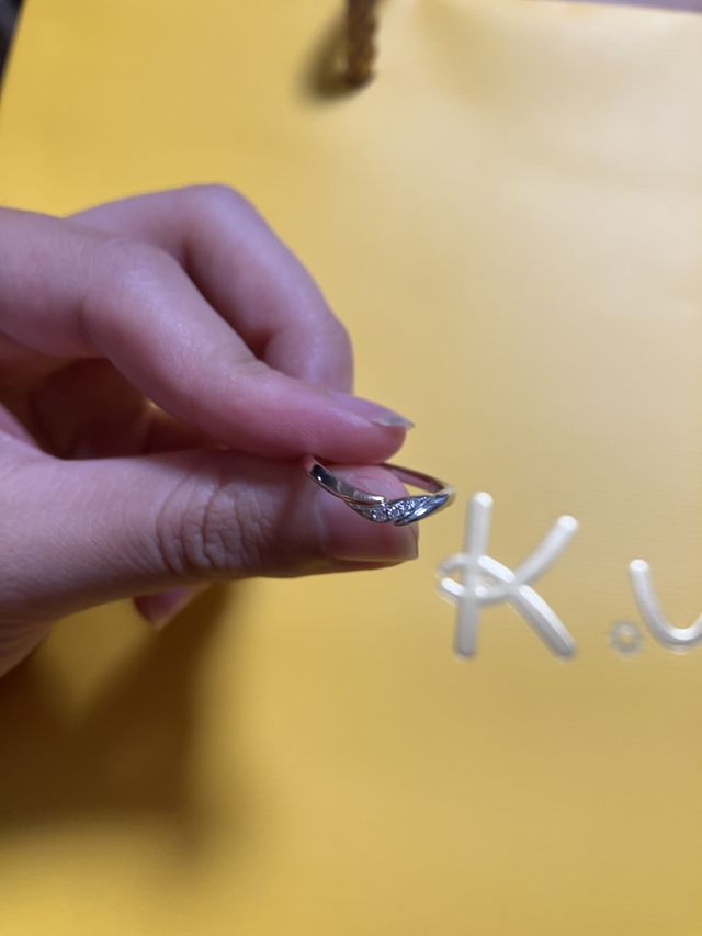 指輪のつけてない写真