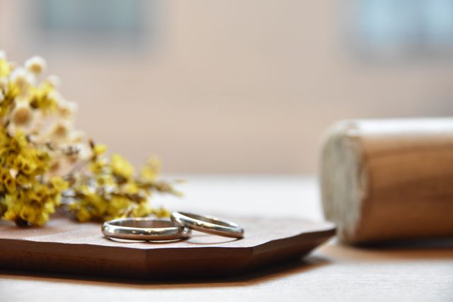 完成した手作り指輪です！