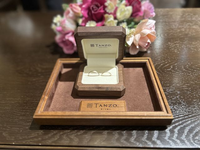 指輪購入時の写真