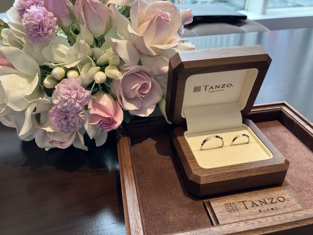 納品された結婚指輪
