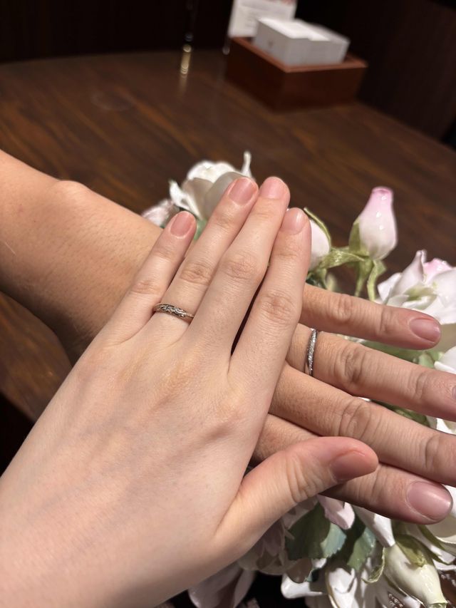 初めての結婚指輪です！