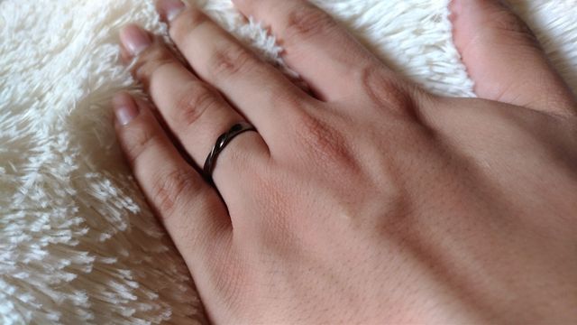 Pt製のオリジナルマリッジリングです。