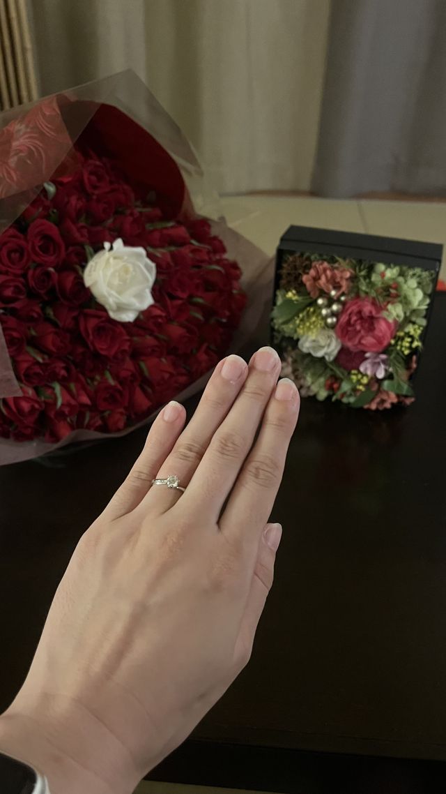 108本のバラも添えて。