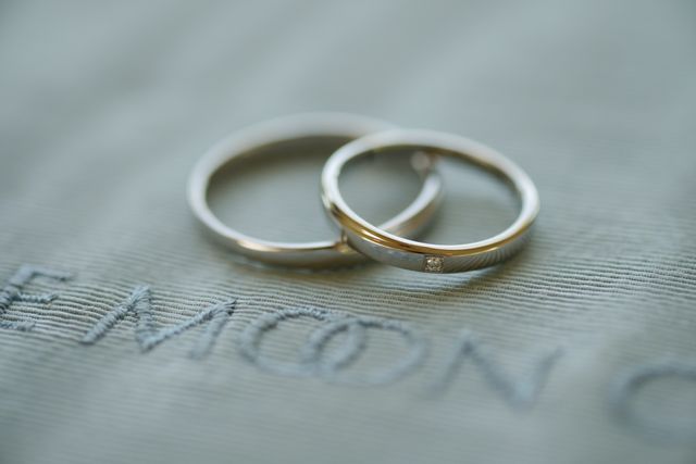 結婚式の際にカメラマンの方に撮っていただいた写真です。