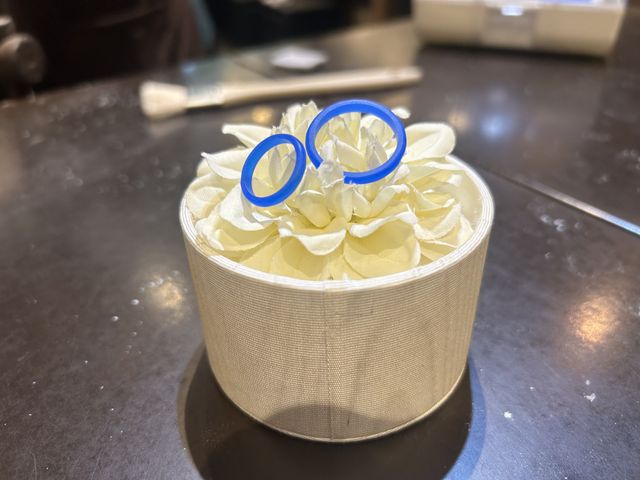 2人で作成した指輪の型です。