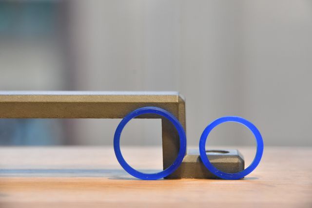 指輪作成中のワックス