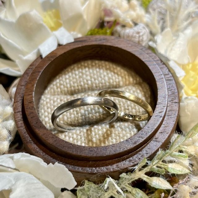 2人でお揃いの結婚指輪