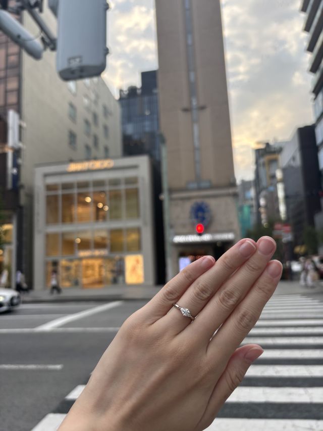 受け取り当日、早速つけて帰りました！
