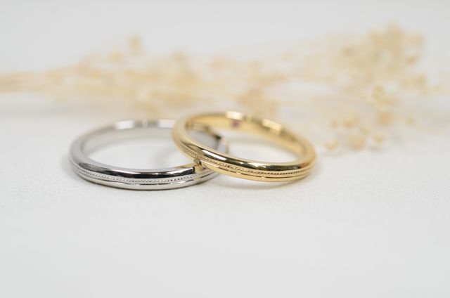 プラチナ13号
イエローゴールド8号
鏡面、ミルグレイ1列